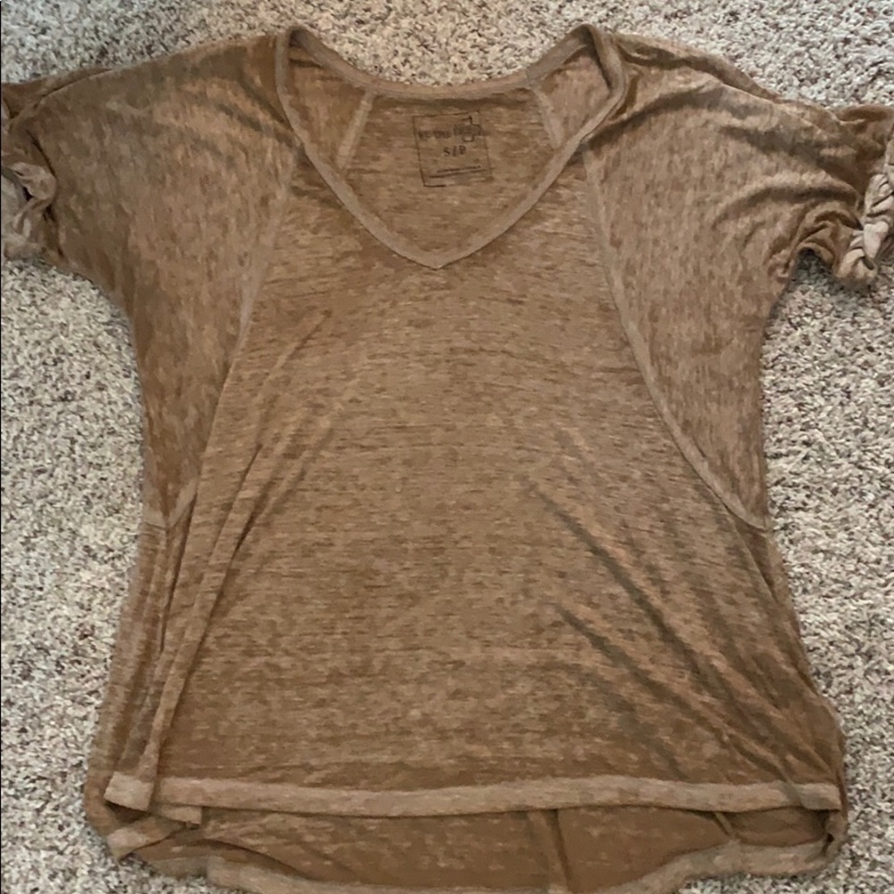 Free People | tan T-shirt